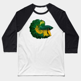 Siamese fighting fish cartoon illustration Baseball T-Shirt